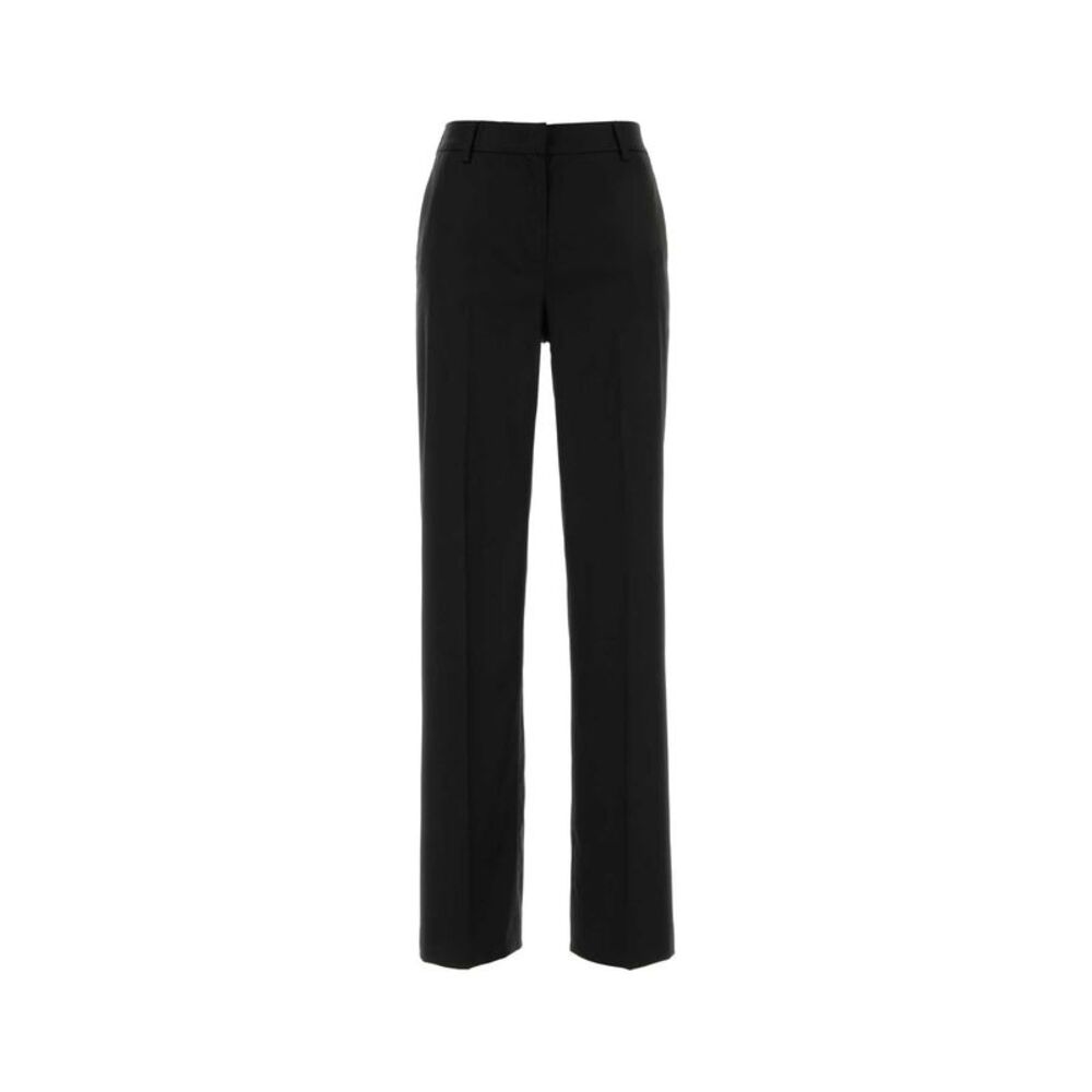Pt Torino Women Black Stretch Wool Blend Pant